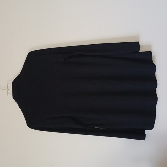 Sympli Black Shawl Collar Stretch Jersey Knit Cardigan, Size 8 - Picture 6 of 7